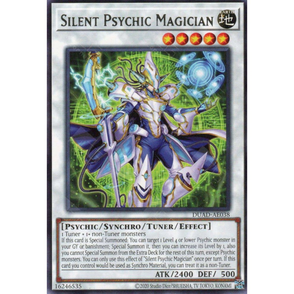 [ Bài Yugioh Chính Hãng ] DUAD-AE038 Silent Psychic Magician - Rare