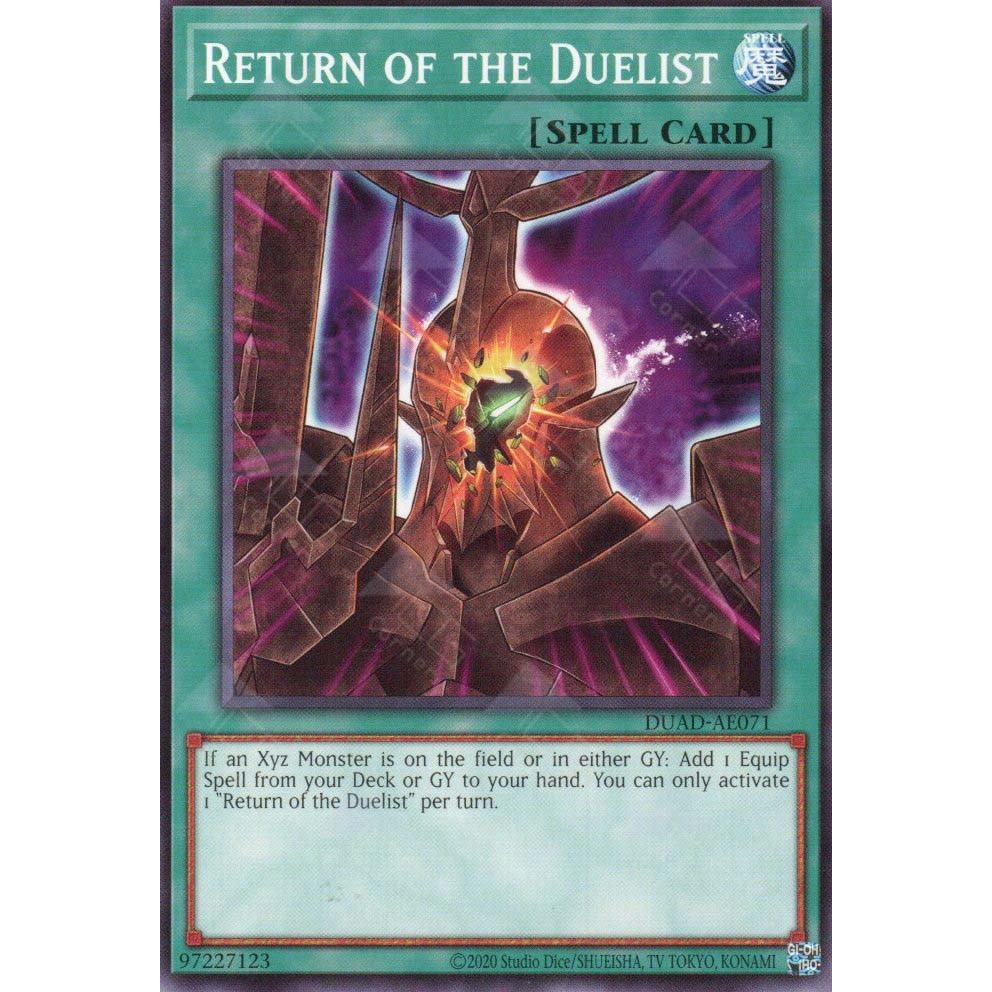 [ Bài Yugioh Chính Hãng ] DUAD-AE071 Return of the Duelist - Common