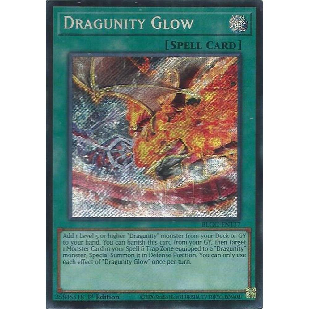[ Bài Yugioh Chính Hãng ] Dragunity Glow - BLGG-EN117 - Secret Rare