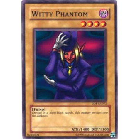 [ Bài Yugioh Chính Hãng ] Witty Phantom (LOB-EN072) - Common / Short Print Unlimited