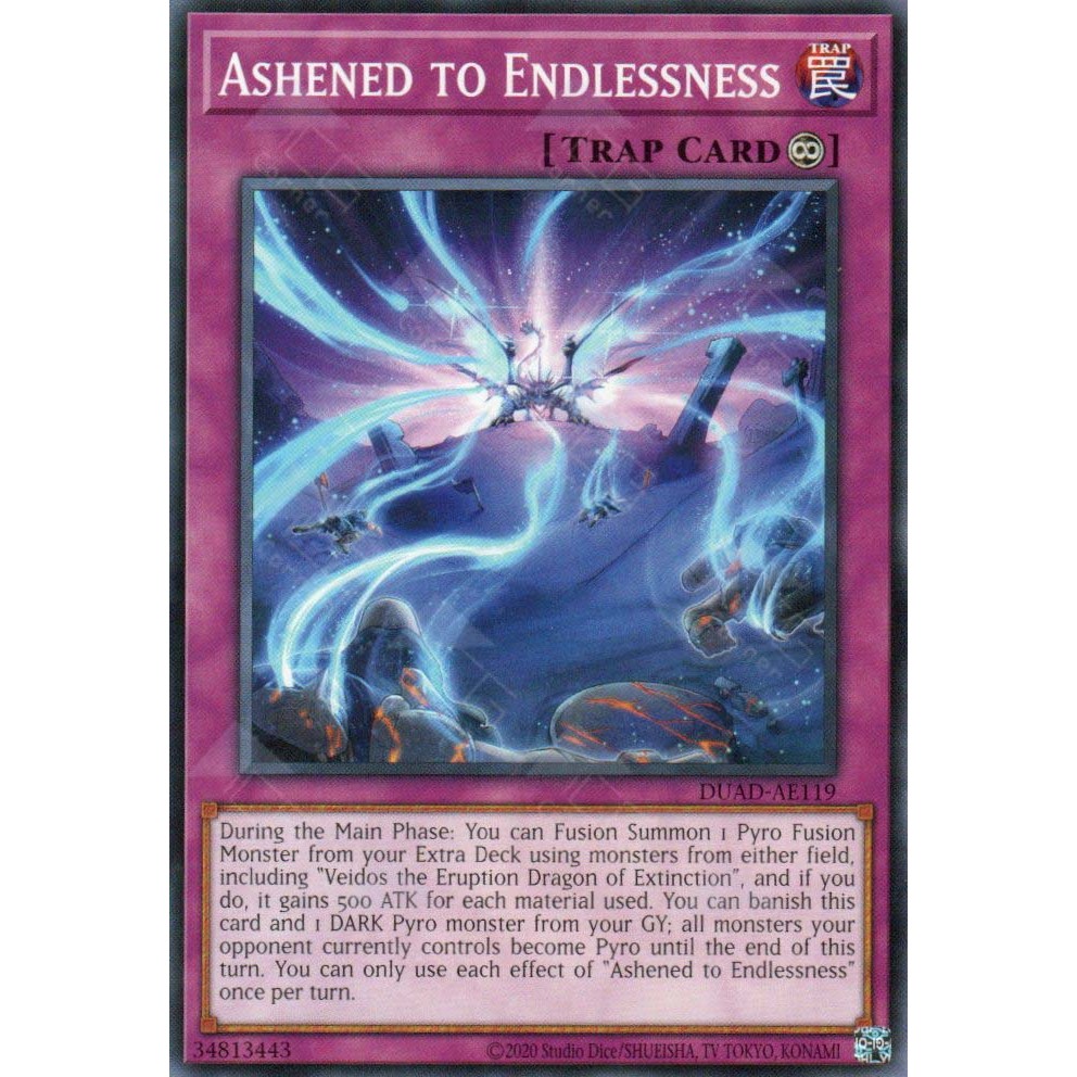 [ Bài Yugioh Chính Hãng ] DUAD-AE119 Ashened to Endlessness - Common