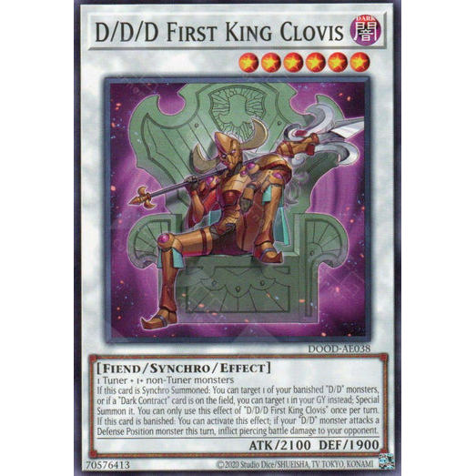 [ Bài Yugioh Chính Hãng ] DOOD-AE038 D/D/D First King Clovis - Common