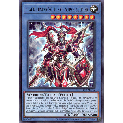 [ Bài Yugioh Chính Hãng ] CR12-AE015 Black Luster Soldier - Super Soldier - Common