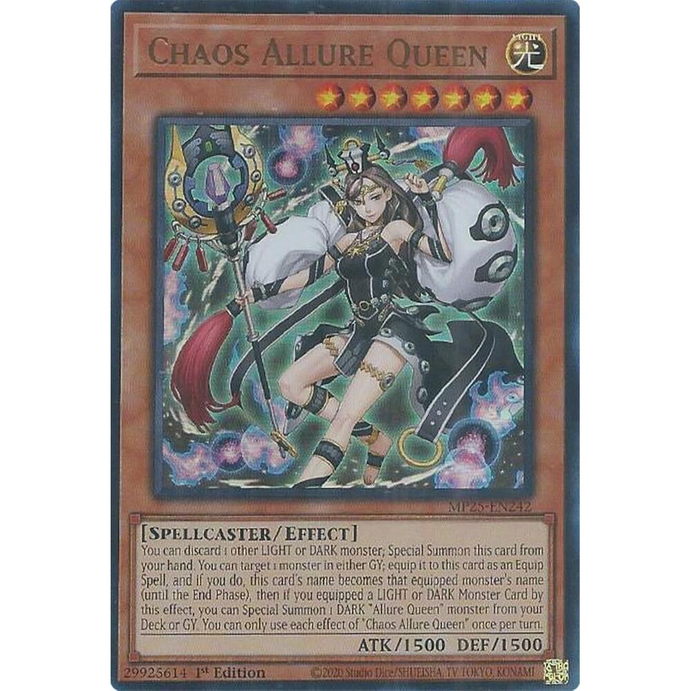 [ Bài Yugioh Chính Hãng ] Chaos Allure Queen - MP25-EN242 - Ultra Rare 1st Edition