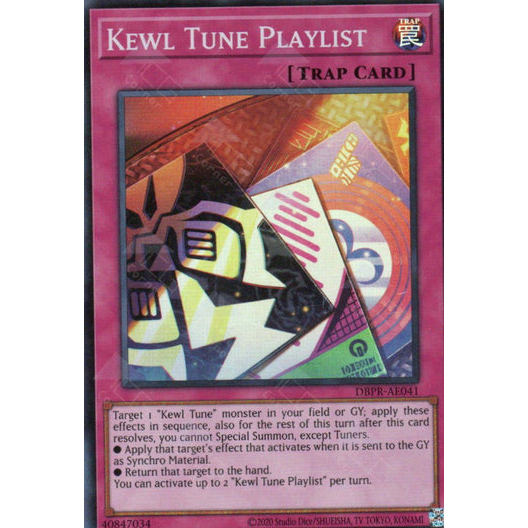 [ Bài Yugioh Chính Hãng ] DBPR-AE041 Kewl Tune Playlist - Super Rare