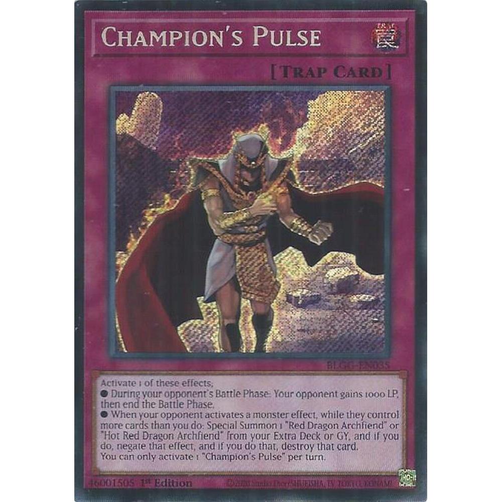[ Bài Yugioh Chính Hãng ] Champion's Pulse - BLGG-EN035 - Secret Rare