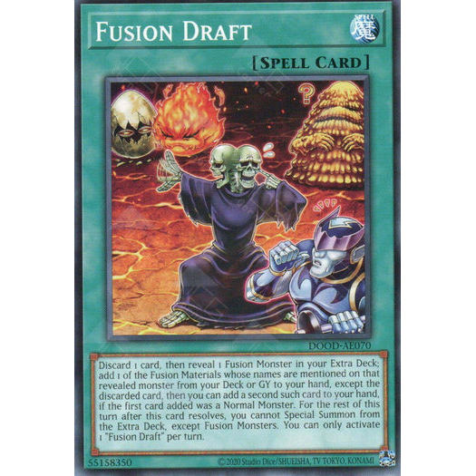 [ Bài Yugioh Chính Hãng ] DOOD-AE070 Fusion Draft - Common