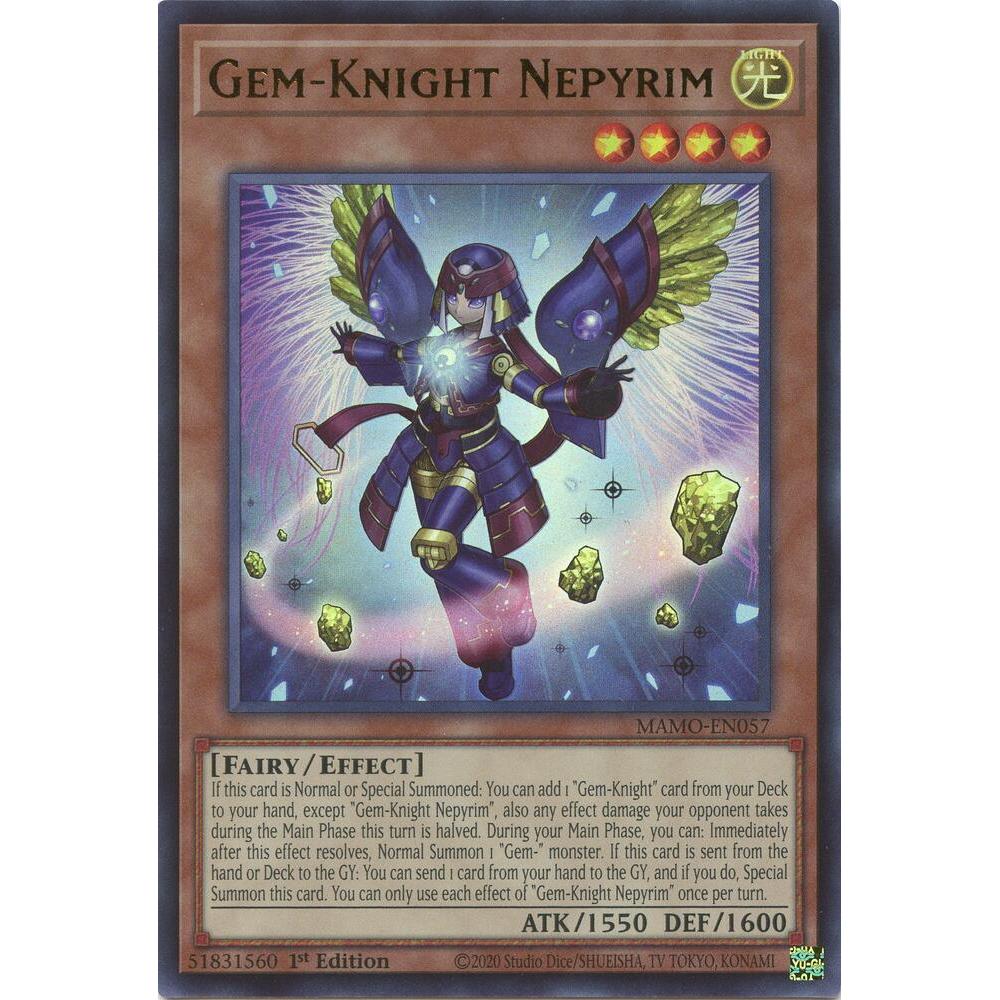 [Thẻ Bài Yugioh Chính Hãng] Gem-Knight Nepyrim - MAMO-EN057 - Ultra Rare