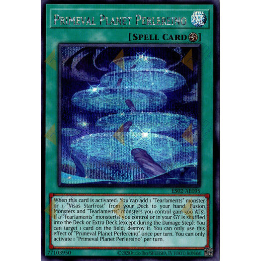 [ Bài Yugioh Chính Hãng ] ES02-AE095 Primeval Planet Perlereino - Secret Rare
