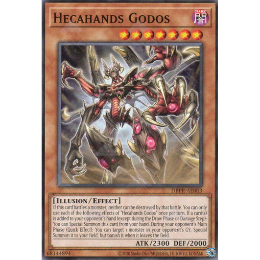 [ Bài Yugioh Chính Hãng ] DBPR-AE003 Hecahands Godos - Common