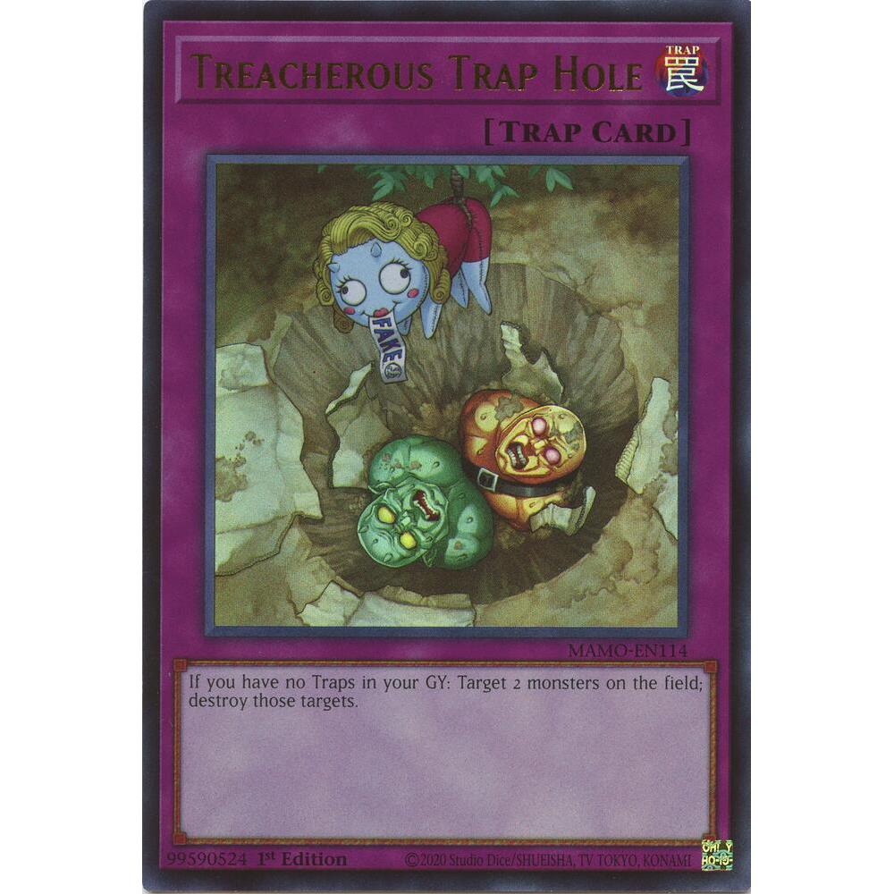 [Thẻ Bài Yugioh Chính Hãng] Treacherous Trap Hole - MAMO-EN114 - Ultra Rare