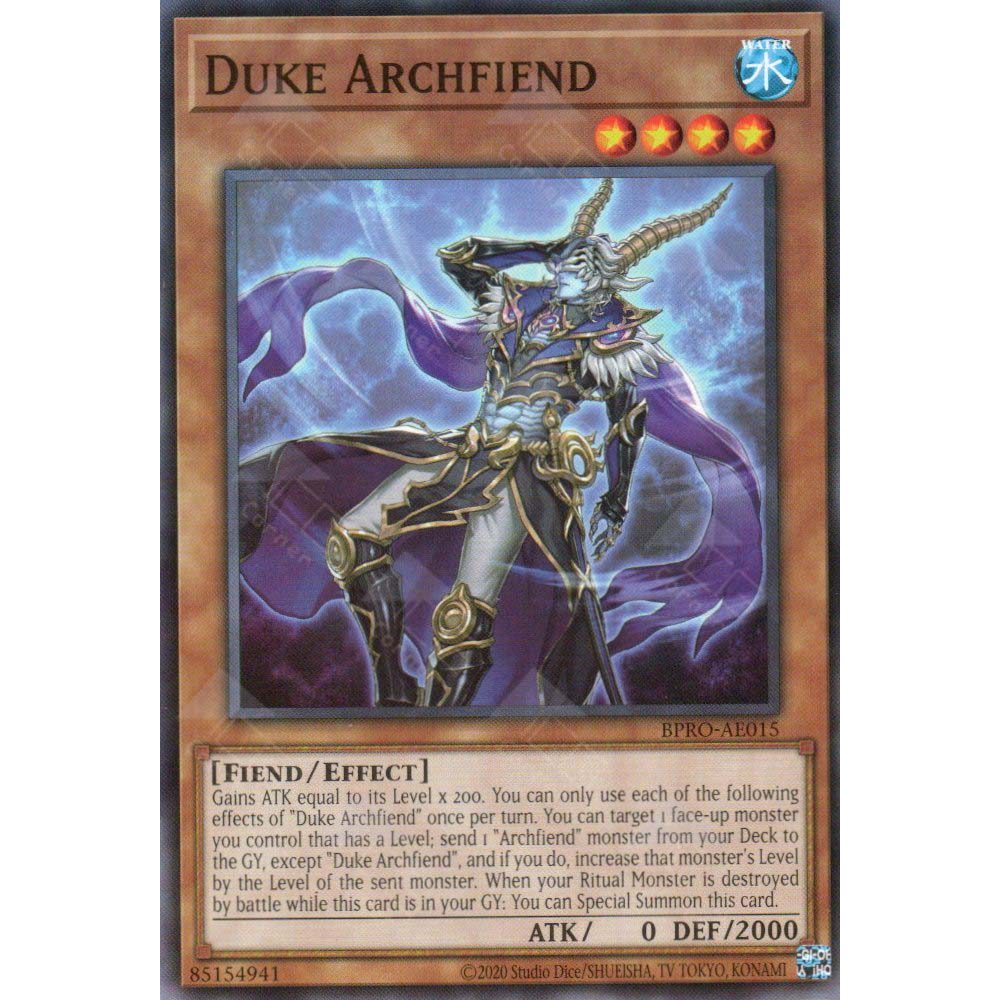 [ Bài Yugioh Chính Hãng ] BPRO-AE015 Duke Archfiend - Common