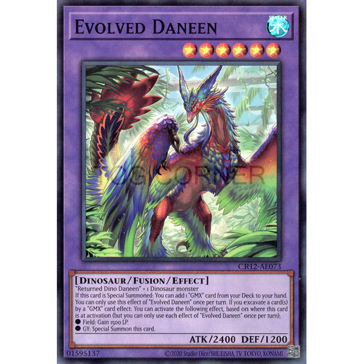 [ Bài Yugioh Chính Hãng ] CR12-AE073 Evolved Daneen - Super Rare
