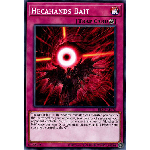 [ Bài Yugioh Chính Hãng ] BLZD-AE075 Hecahands Bait - Common