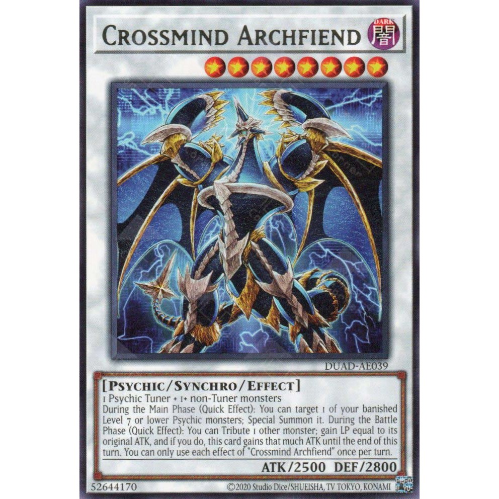 [ Bài Yugioh Chính Hãng ] DUAD-AE039 Crossmind Archfiend - Rare