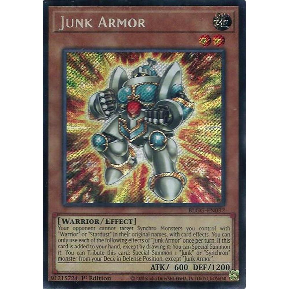 [ Bài Yugioh Chính Hãng ] Junk Armor - BLGG-EN032 - Secret Rare