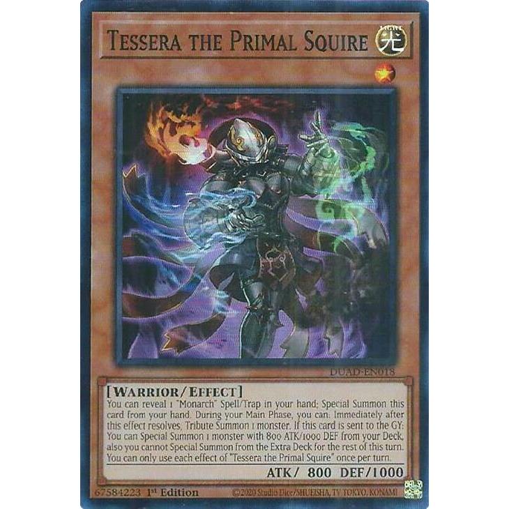 [ Bài Yugioh Chính Hãng ] Tessera the Primal Squire DUAD-EN018 SR