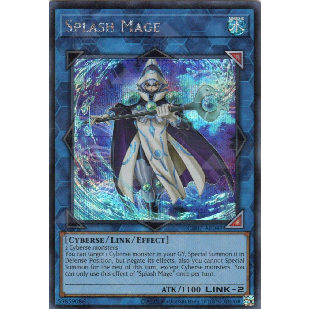 [ Bài Yugioh Chính Hãng ] CR07-AE041 Splash Mage (SER)