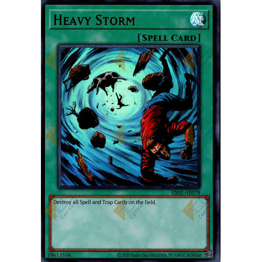[ Bài Yugioh Chính Hãng ] ES02-AE078 Heavy Storm - Ultra Rare