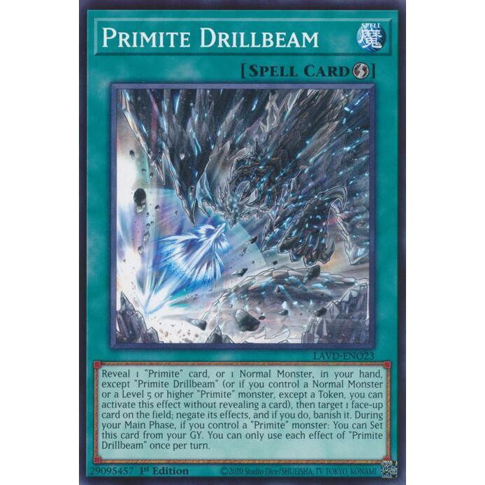 [ Bài Yugioh Chính Hãng ] Primite Drillbeam - LAVD-ENO23 - Common