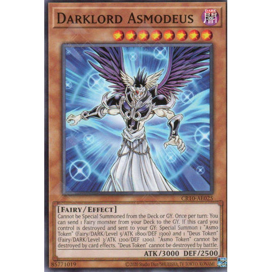 [ Bài Yugioh Chính Hãng ] CR10-AE025 Darklord Asmodeus - Common