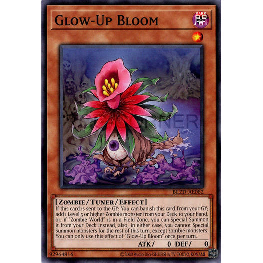 [ Bài Yugioh Chính Hãng ] BLZD-AE082 Glow-Up Bloom - Common