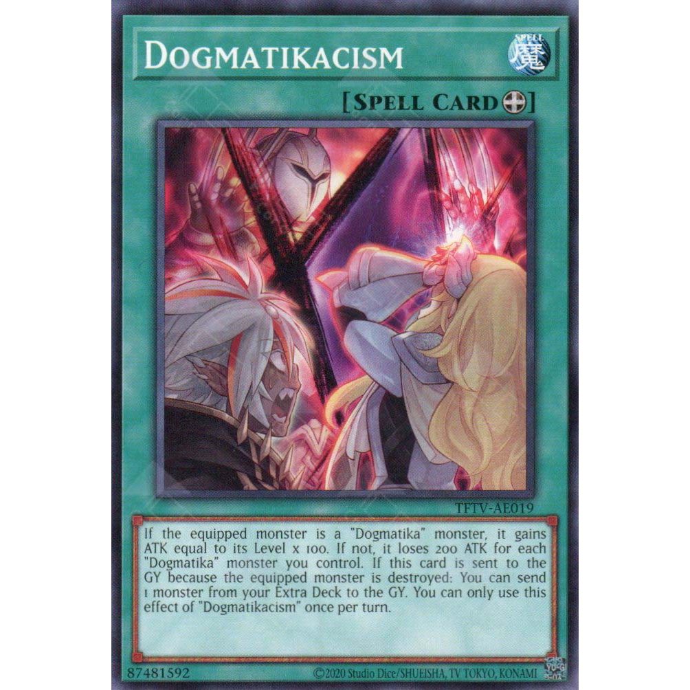 [ Bài Yugioh Chính Hãng ] TFTV-AE019 Dogmatikacism - Common