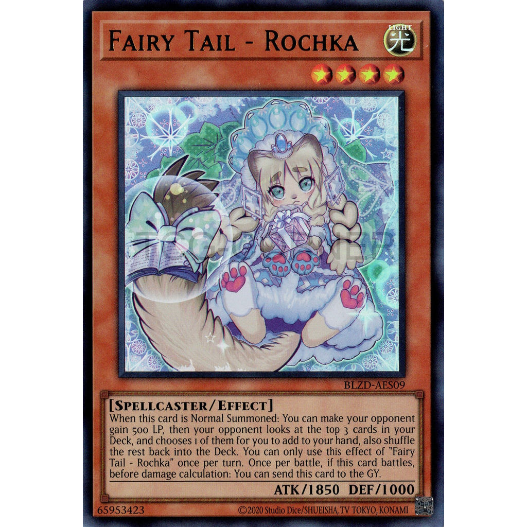 [ Bài Yugioh Chính Hãng ] BLZD-AES09 Fairy Tail - Rochka (UR)