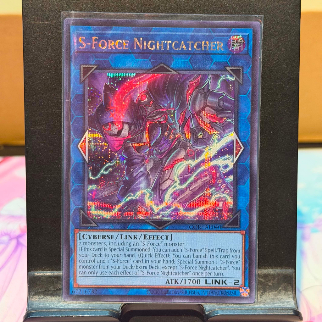 [ Bài Yugioh Chính Hãng ] CORI-AE040 S-Force Nightcatcher - Secret Rare
