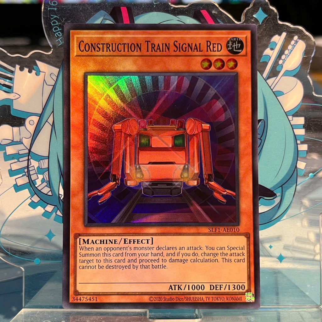 [ Bài Yugioh Chính Hãng ] SLF1-AE010 Construction Train Signal Red - Super Rare