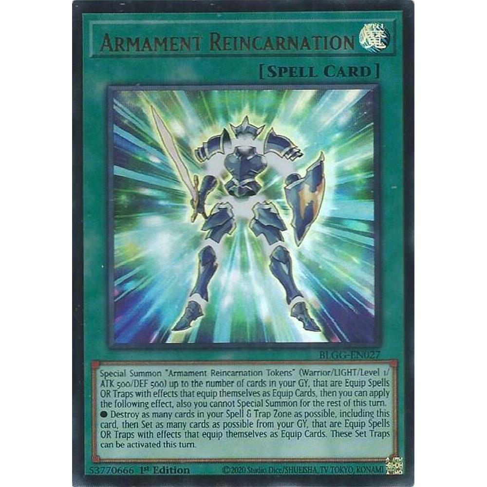 [ Bài Yugioh Chính Hãng ] Armament Reincarnation - BLGG-EN027 - Ultra Rare
