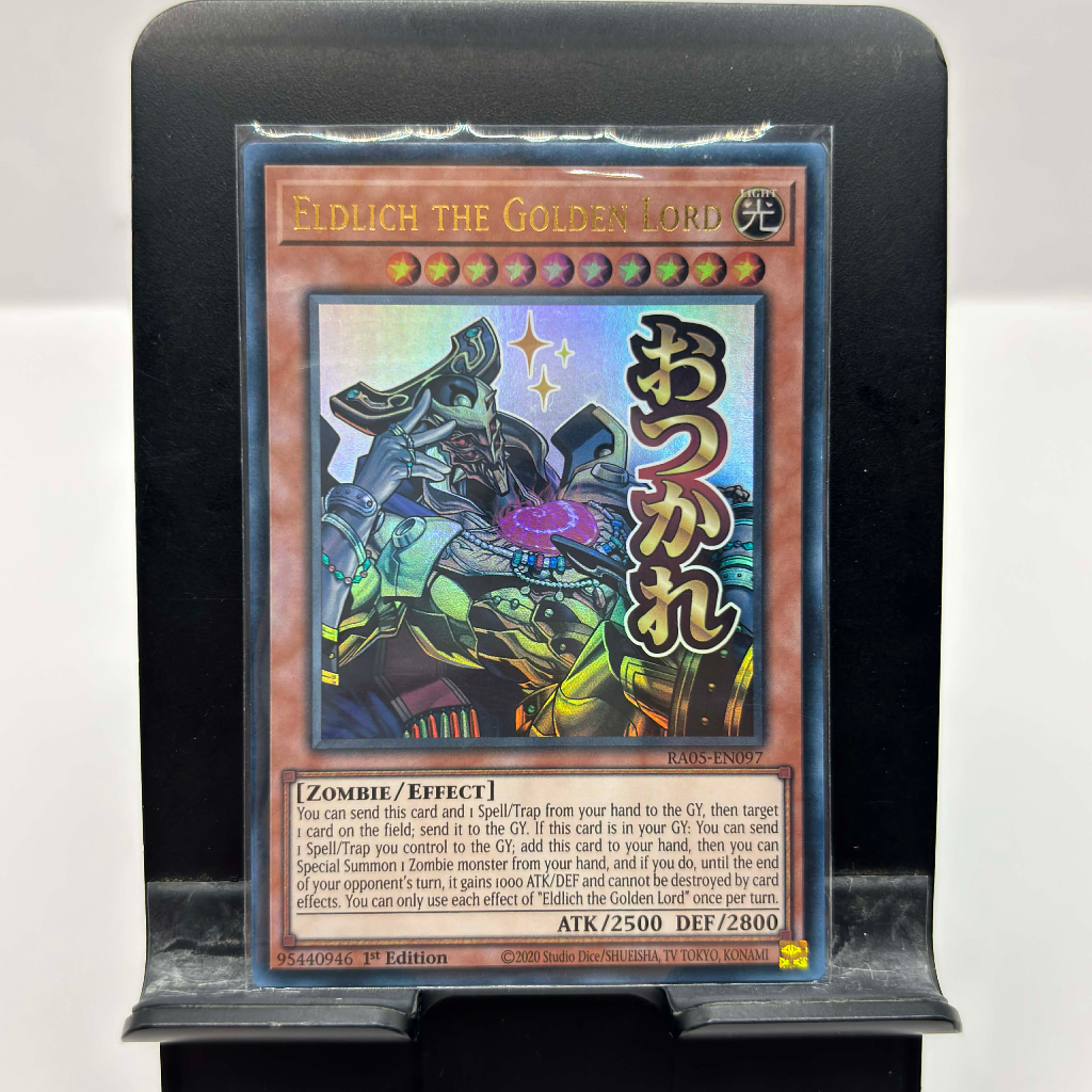 [ Bài Yugioh Chính Hãng ] Eldlich the Golden Lord (Stamp Edition) - RA05-EN097 - Ultra Rare