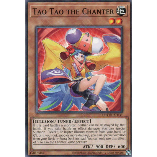 [ Bài Yugioh Chính Hãng ] DOOD-AE031 Tao Tao the Chanter - Common