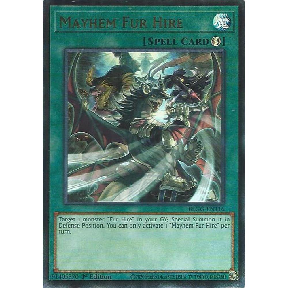 [ Bài Yugioh Chính Hãng ] Mayhem Fur Hire - BLGG-EN116 - Ultra Rare
