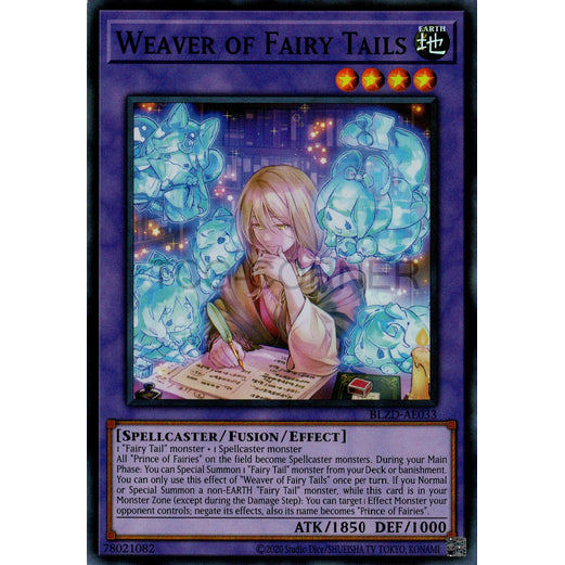 [ Bài Yugioh Chính Hãng ] BLZD-AE033 Weaver of Fairy Tails - Super Rare