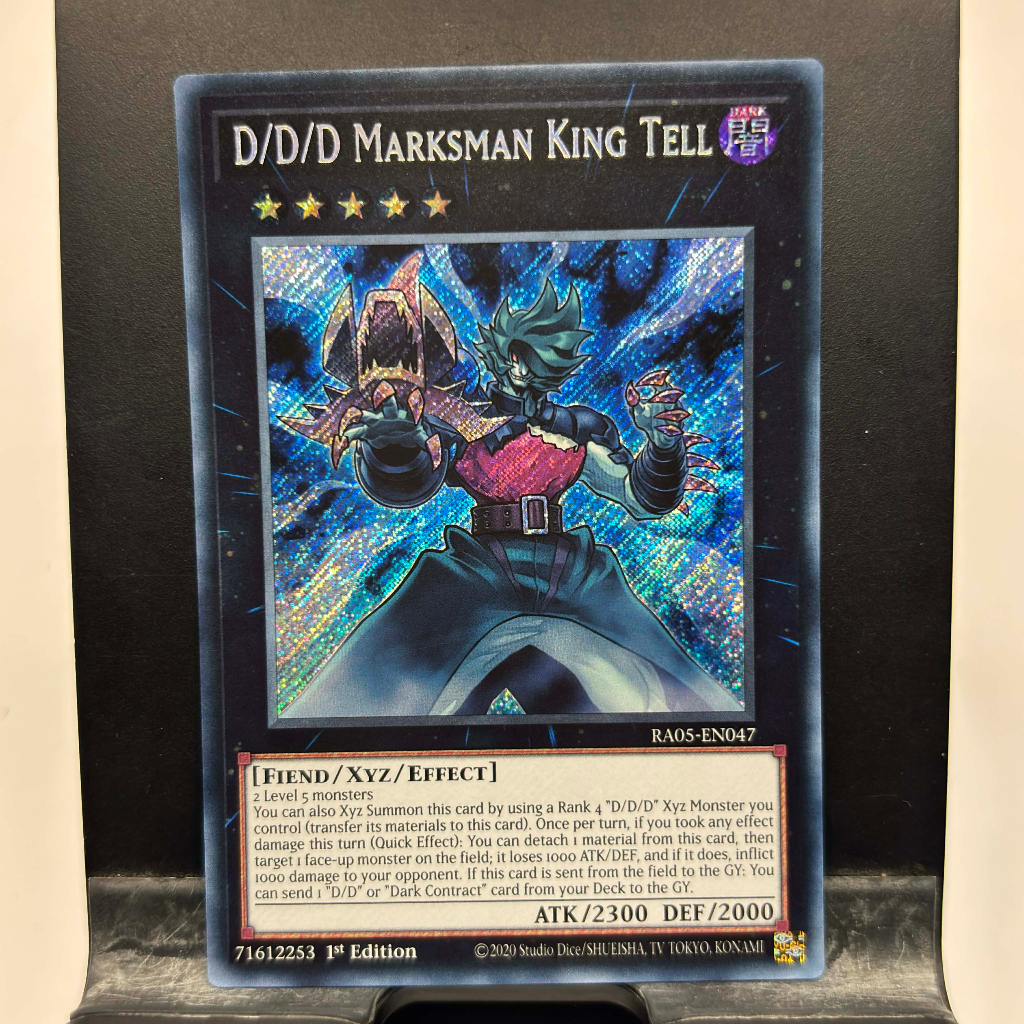 [ Bài Yugioh Chính Hãng ] D/D/D Marksman King Tell - RA05-EN047 - Super/Ultra/Secret