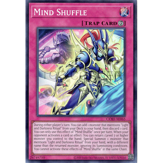 [ Bài Yugioh Chính Hãng ] CORI-AE065 Mind Shuffle - Super Rare