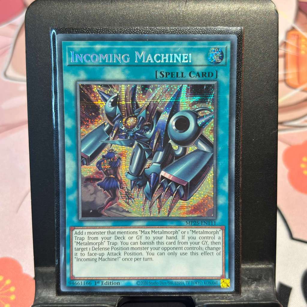 [ Bài Yugioh Chính Hãng ] Incoming Machine! - MP25-EN111 - Prismatic Secret Rare 1st Edition