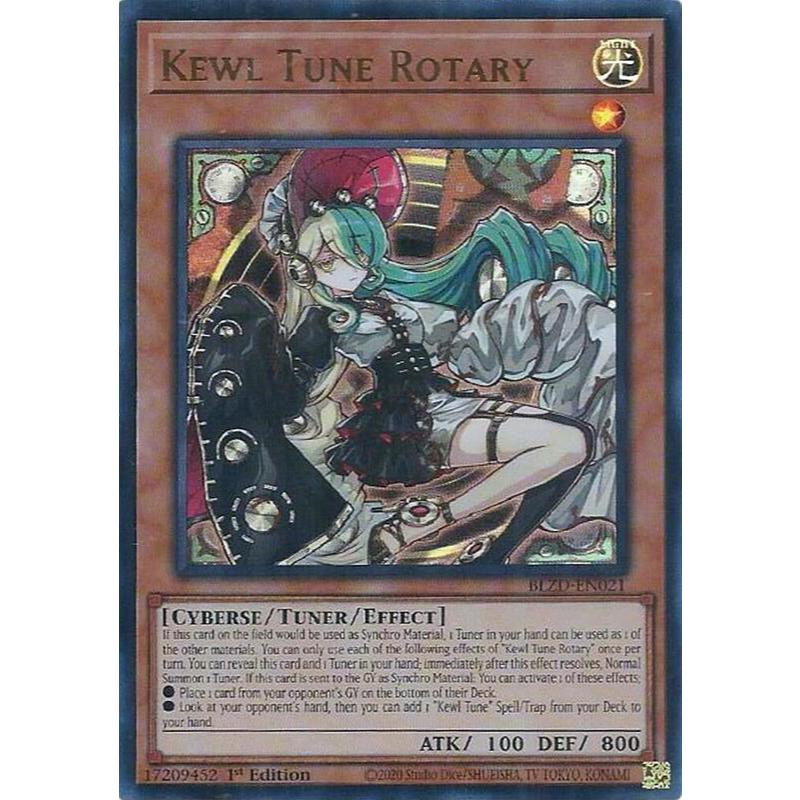 [ Bài Yugioh Chính Hãng ] Kewl Tune Rotary - BLZD-EN021 - Ultra Rare