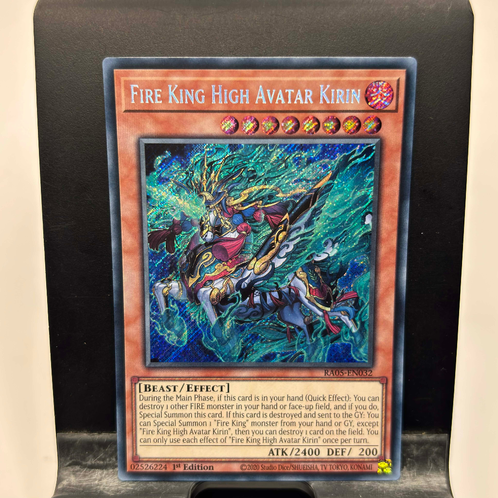 [ Bài Yugioh Chính Hãng ] Fire King High Avatar Kirin - RA05-EN032 - Super/Ultra/Secret