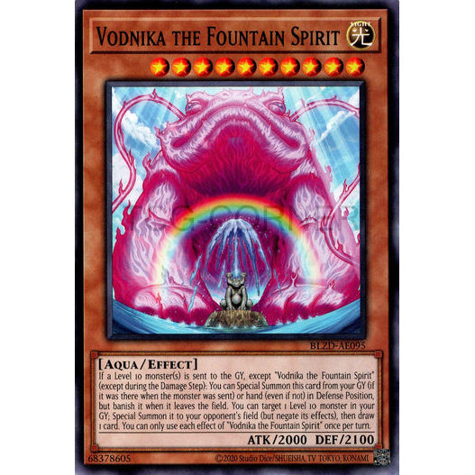 [ Bài Yugioh Chính Hãng ] BLZD-AE095 Vodnika the Fountain Spirit - Common