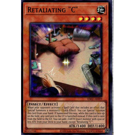 [ Bài Yugioh Chính Hãng ] ES02-AE009 Retaliating 