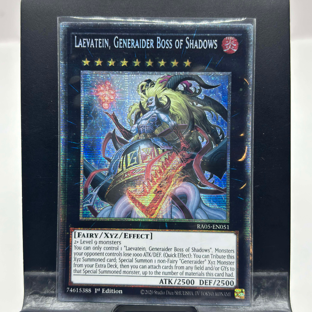 [ Bài Yugioh Chính Hãng ] Laevatein, Generaider Boss of Shadows - RA05-EN051 - Starlight Rare