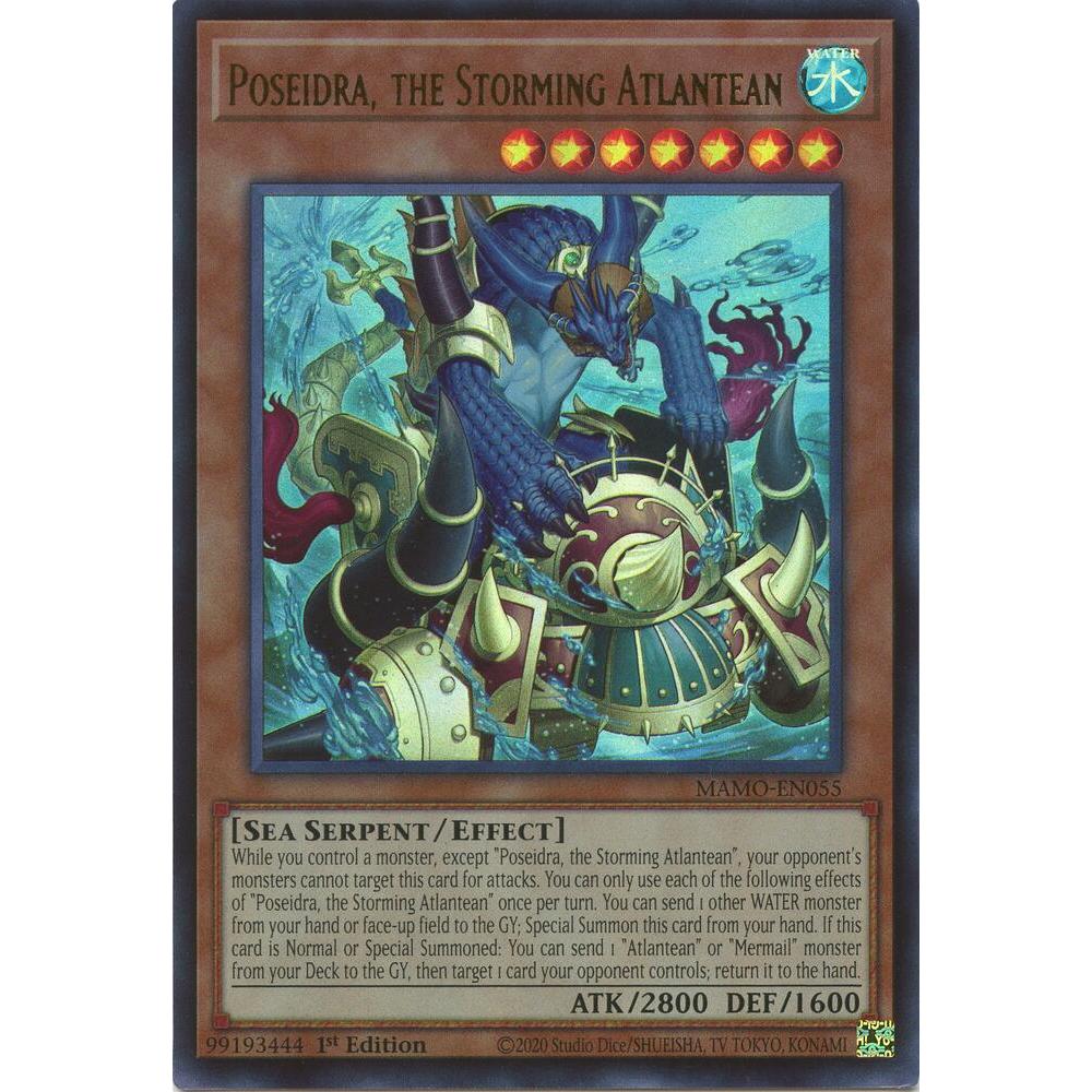 [Thẻ Bài Yugioh Chính Hãng] Poseidra, the Storming Atlantean - MAMO-EN055 - Ultra Rare