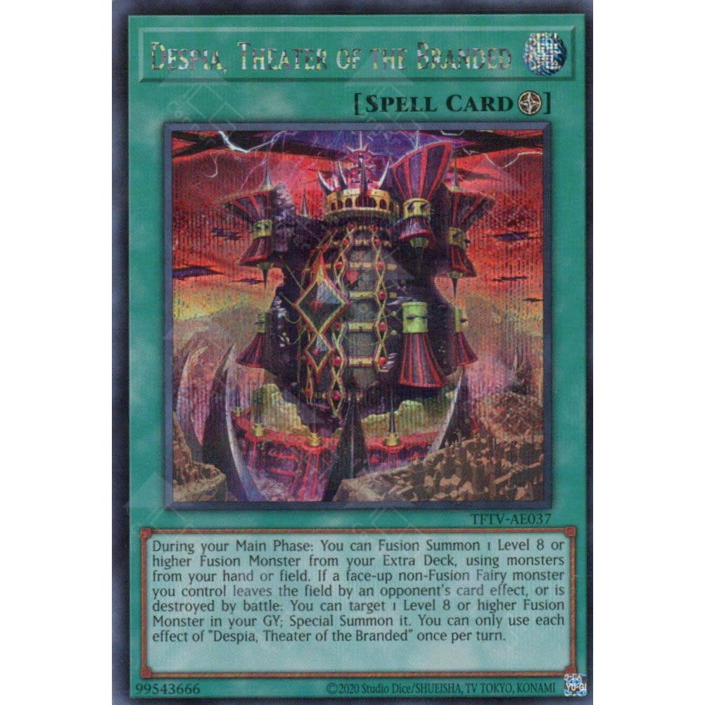 [ Bài Yugioh Chính Hãng ] TFTV-AE037 Despia, Theater of the Branded (SER)