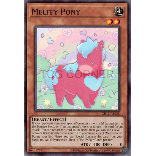 [ Bài Yugioh Chính Hãng ] CR12-AE053 Melffy Pony - Common