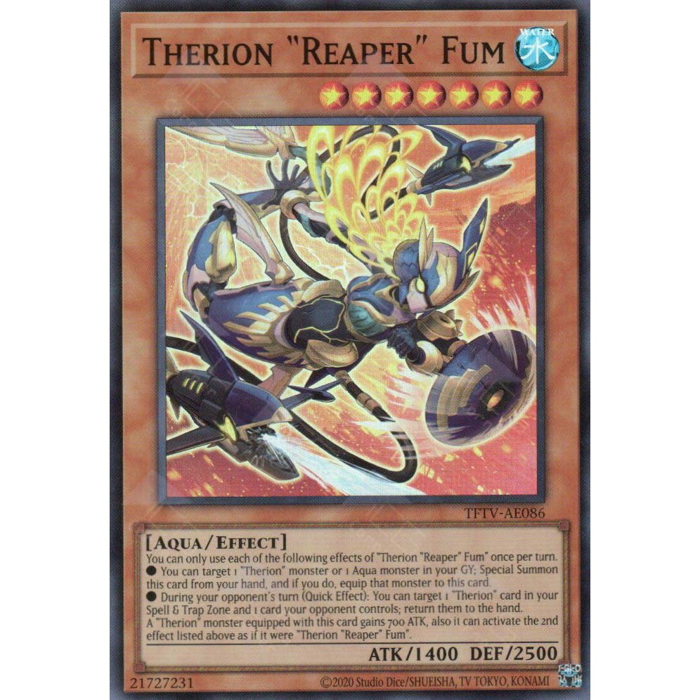 [ Bài Yugioh Chính Hãng ] TFTV-AE086 Therion 