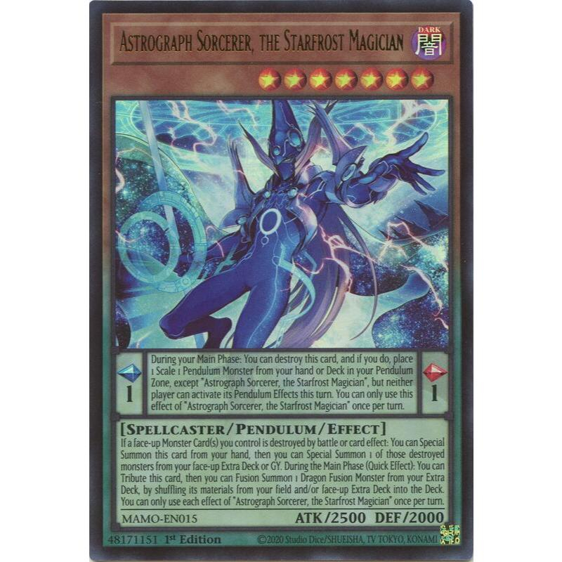 [ Bài Yugioh Chính Hãng ] Astrograph Sorcerer, the Starfrost Magician - MAMO-EN015 - Ultra Rare