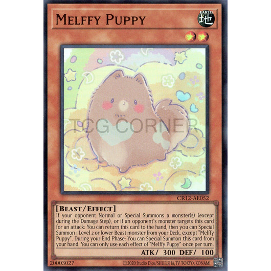 [ Bài Yugioh Chính Hãng ] CR12-AE052/CR12-AES18 Melffy Puppy - Ultra Rare