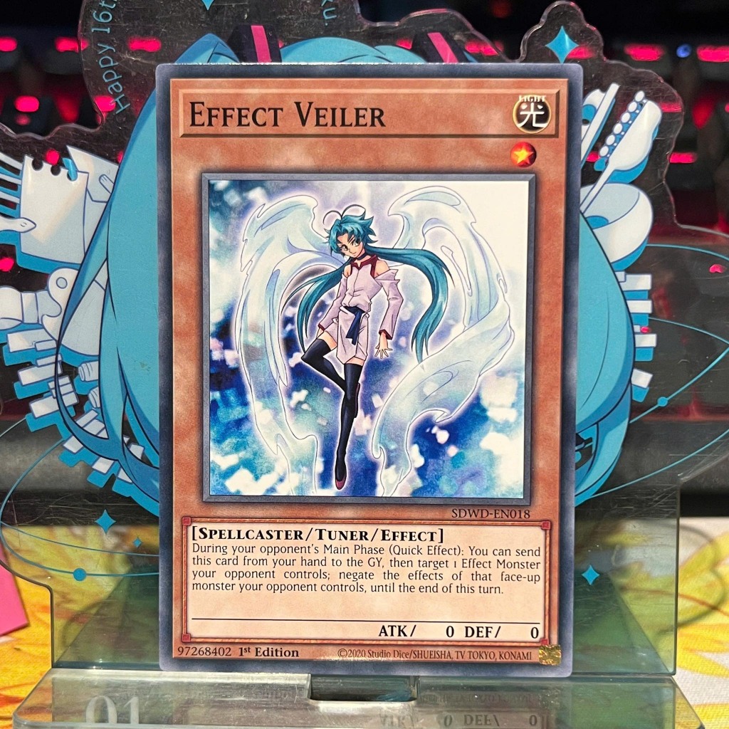 [ Bài Yugioh Chính Hãng ] Effect Veiler - SDWD-EN018 - Common 1st Edition